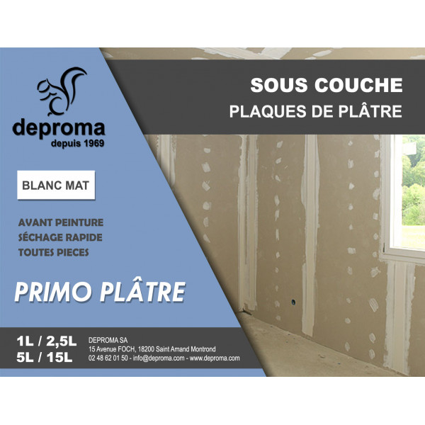 PRIMO PLATRE : Sous-couche universelle plaques...