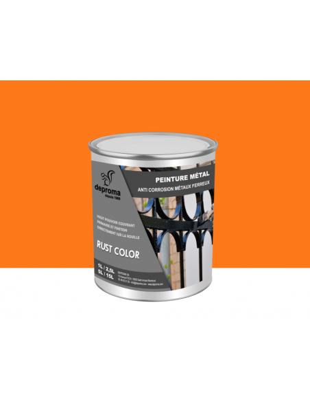 RUST COLOR : Peinture métal anticorrosion - Qualité professionnelle