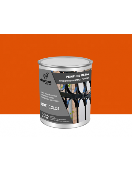 RUST COLOR : Peinture métal anticorrosion - Qualité professionnelle
