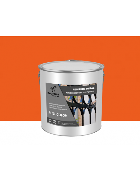 RUST COLOR : Peinture métal anticorrosion - Qualité professionnelle