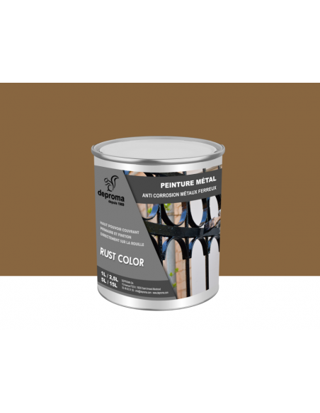 RUST COLOR : Peinture métal anticorrosion - Qualité professionnelle