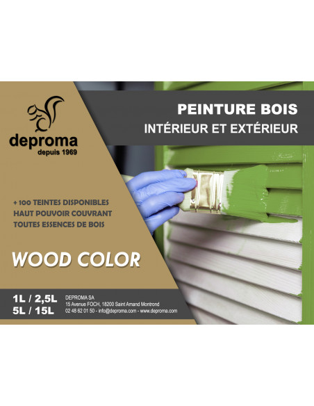 WOOD COLOR : Peinture bois intérieur et extérieur - Qualité professionnelle