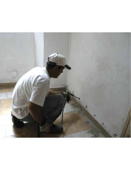 Résine en phase aqueuse pour traitement intérieur des murs humides