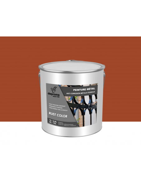 RUST COLOR : Peinture métal anticorrosion - Qualité professionnelle