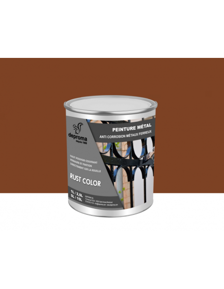 RUST COLOR : Peinture métal anticorrosion - Qualité professionnelle