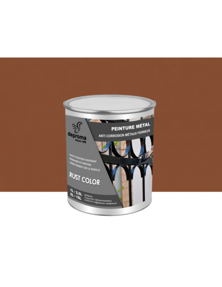 RUST COLOR : Peinture métal anticorrosion - Qualité professionnelle