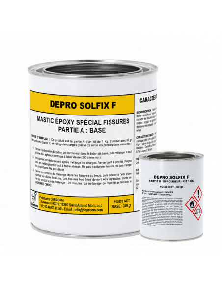 DEPRO SOLFIX F : reboucheur liquide époxy sans retrait