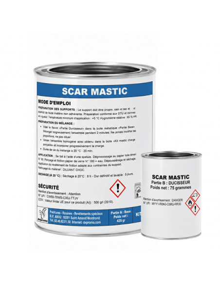 SCAR MASTIC : mastic reboucheur multi surfaces