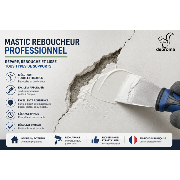 SCAR MASTIC : mastic reboucheur multi surfaces