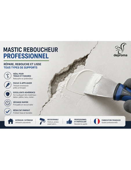 SCAR MASTIC : mastic reboucheur multi surfaces