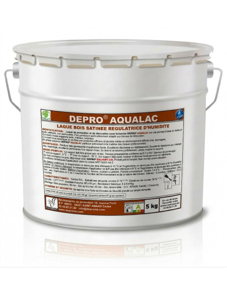 DEPRO AQUALAC : laque satinée régulatrice d'humidité