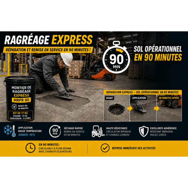DEPRO MRPR 90 RAGREAGE : mortier de préparation...