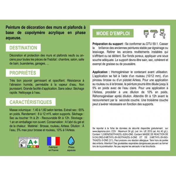 ACRYLIS COLOR : Peinture acrylique murs et...
