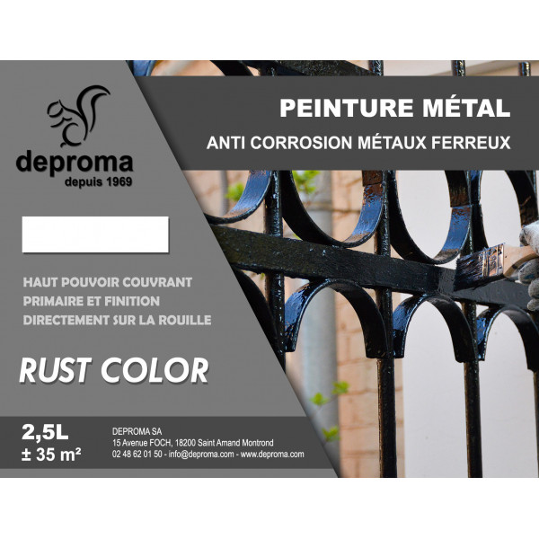 Peinture antirouile directe sur rouille